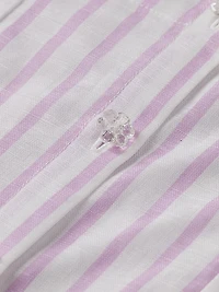 Little Girl's & Striped Linen-Blend Top