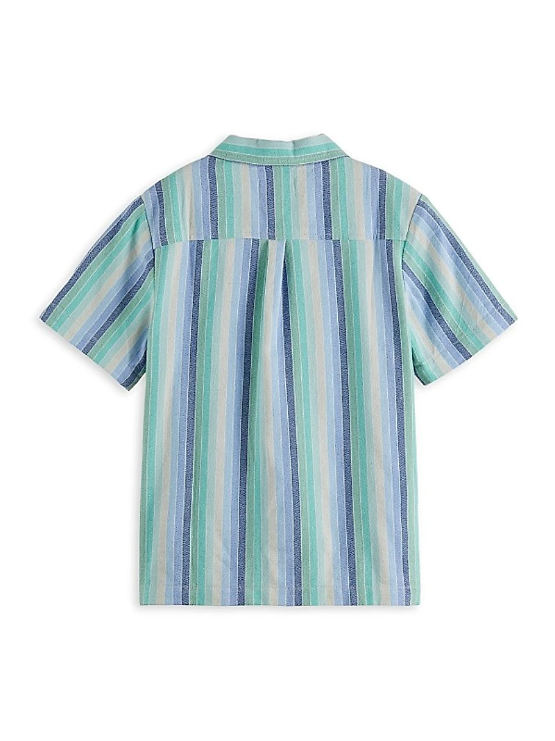 Little Boy's & Boy's Stripe Short-Sleeve Shirt