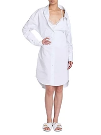 Lace Detail Shirtdress