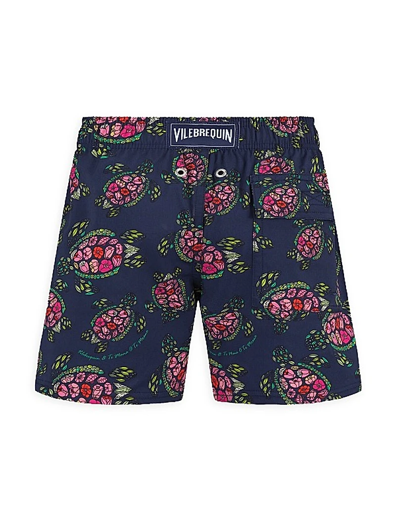 Little Boy's & Boy's Turtle Swim Trunks