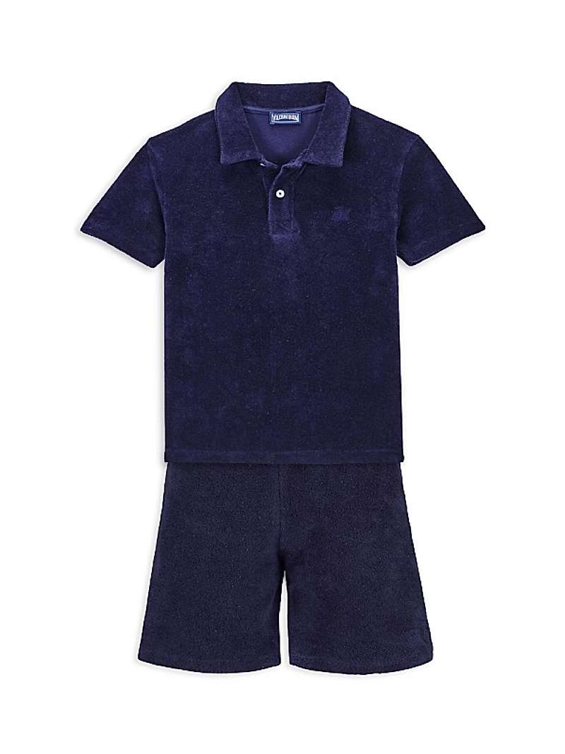 Little Boy's & Boy's Cotton Terry Shorts