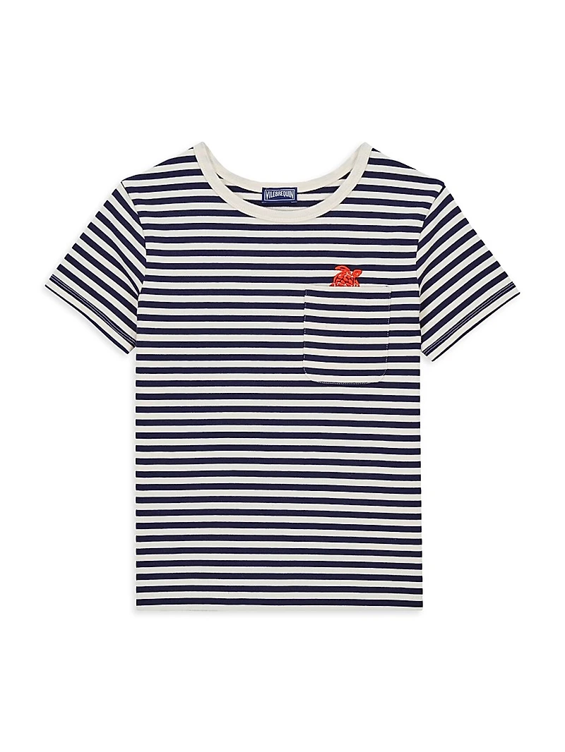 Little Boy's & Boy's Striped Cotton Jersey T-Shirt