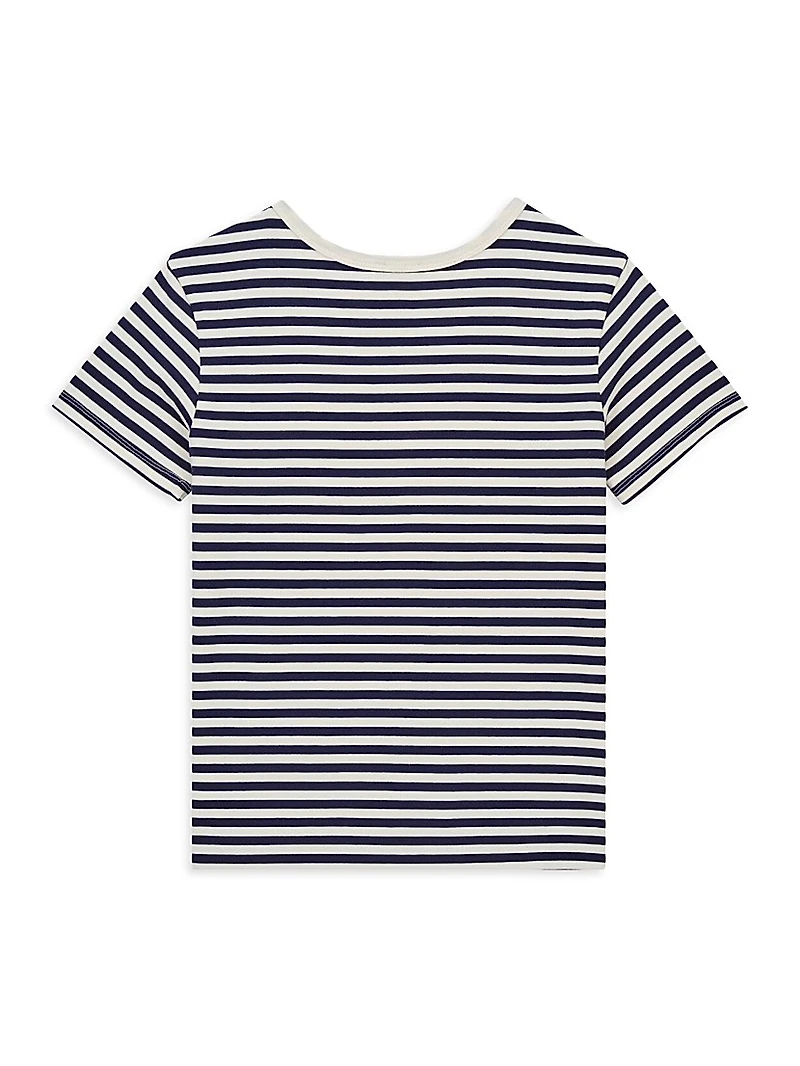 Little Boy's & Boy's Striped Cotton Jersey T-Shirt