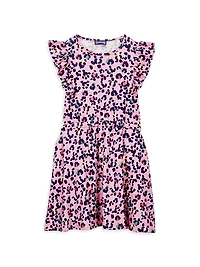 Little Girl's & Multicolor Leopard Print Dress