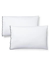 Malin Scallop Sateen Flat Sheet