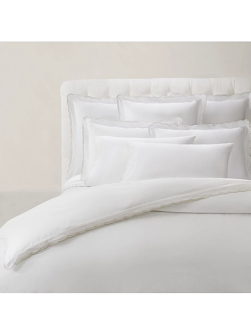 Malin Scallop Cotton Sateen Sham