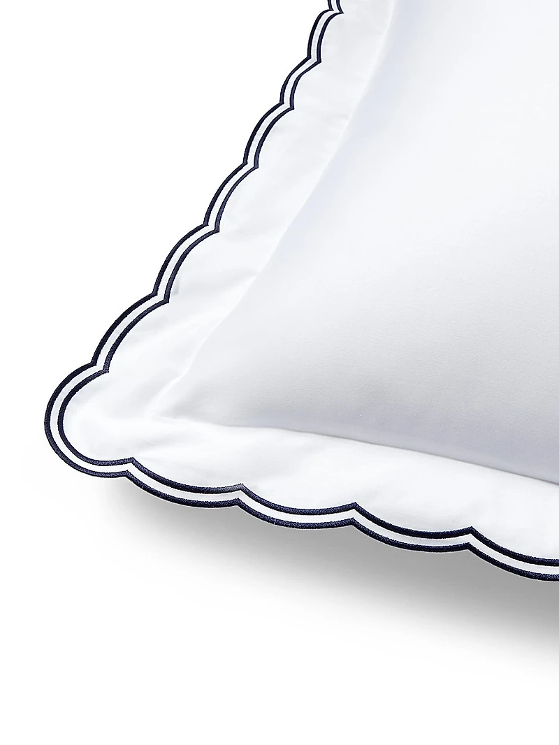 Malin Scallop Cotton Sateen Duvet Cover