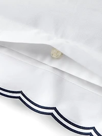 Malin Scallop Cotton Sateen Duvet Cover