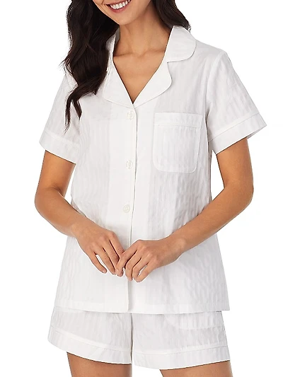 Short-Sleeve Cotton Pajama Set