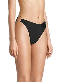 Peri Ring-Embellished Bikini Bottom