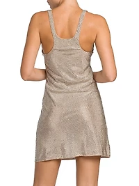 Crystal-Embellished Minidress