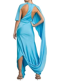 Cape Maxi Dress