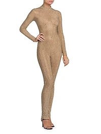 Crystal-Embellished All In One Jumpsuit
