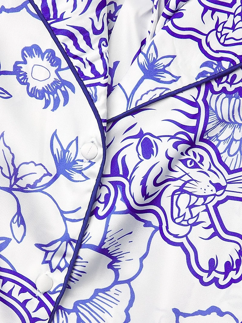 Floral Two-Piece Long Pajama Set