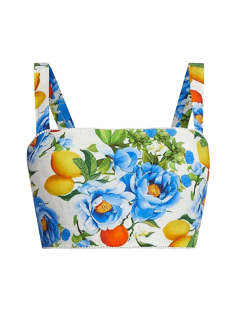 Didi Floral Cotton Crop Top