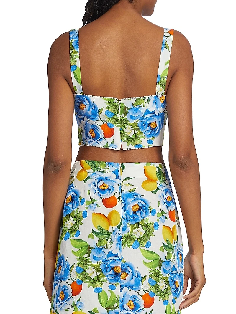 Didi Floral Cotton Crop Top