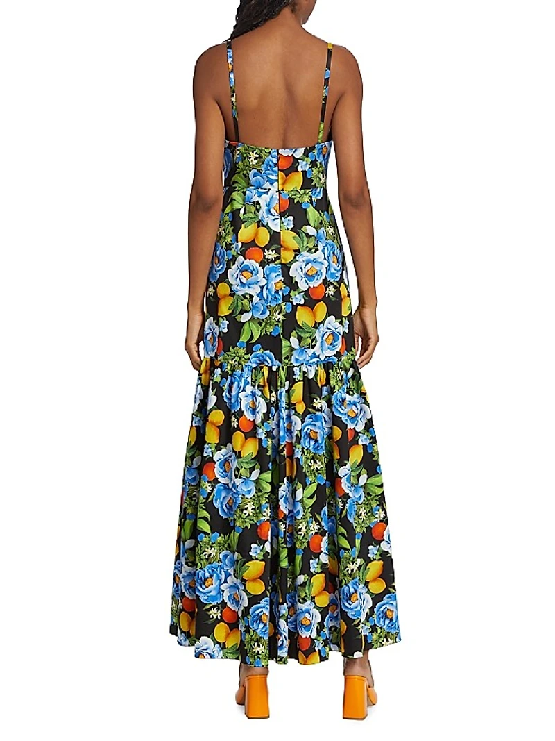 Cordiela Silk Floral Maxi Dress