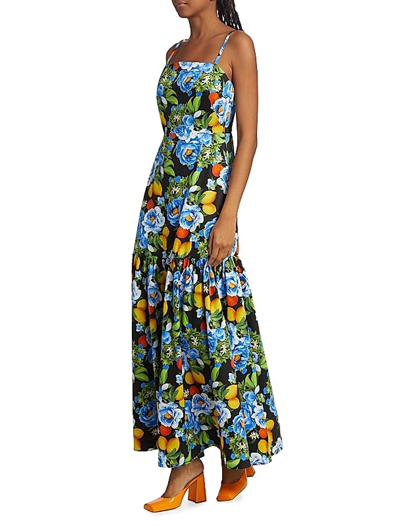 Cordiela Silk Floral Maxi Dress
