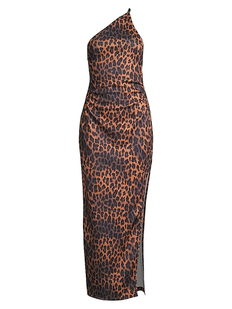 Strappy Asymmetric Maxi Dress