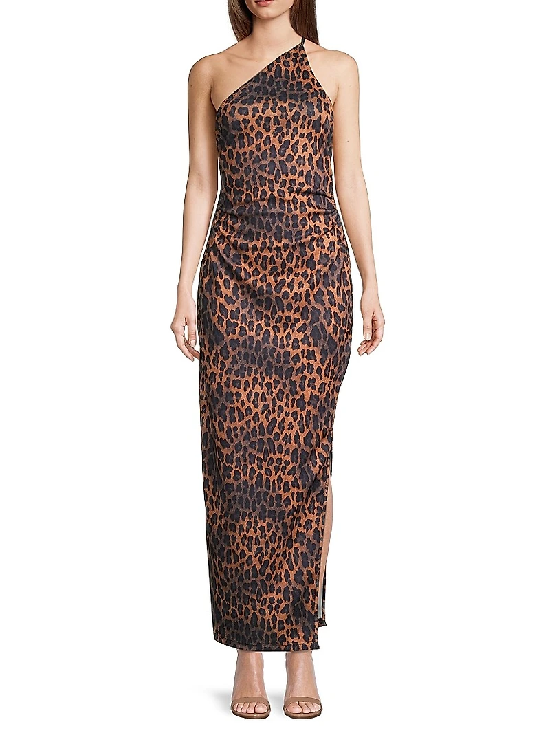 Strappy Asymmetric Maxi Dress