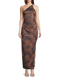 Strappy Asymmetric Maxi Dress