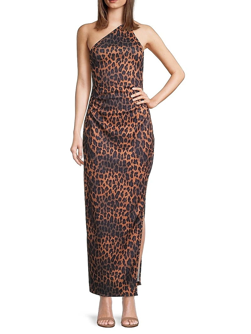 Strappy Asymmetric Maxi Dress