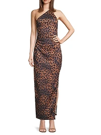 Strappy Asymmetric Maxi Dress