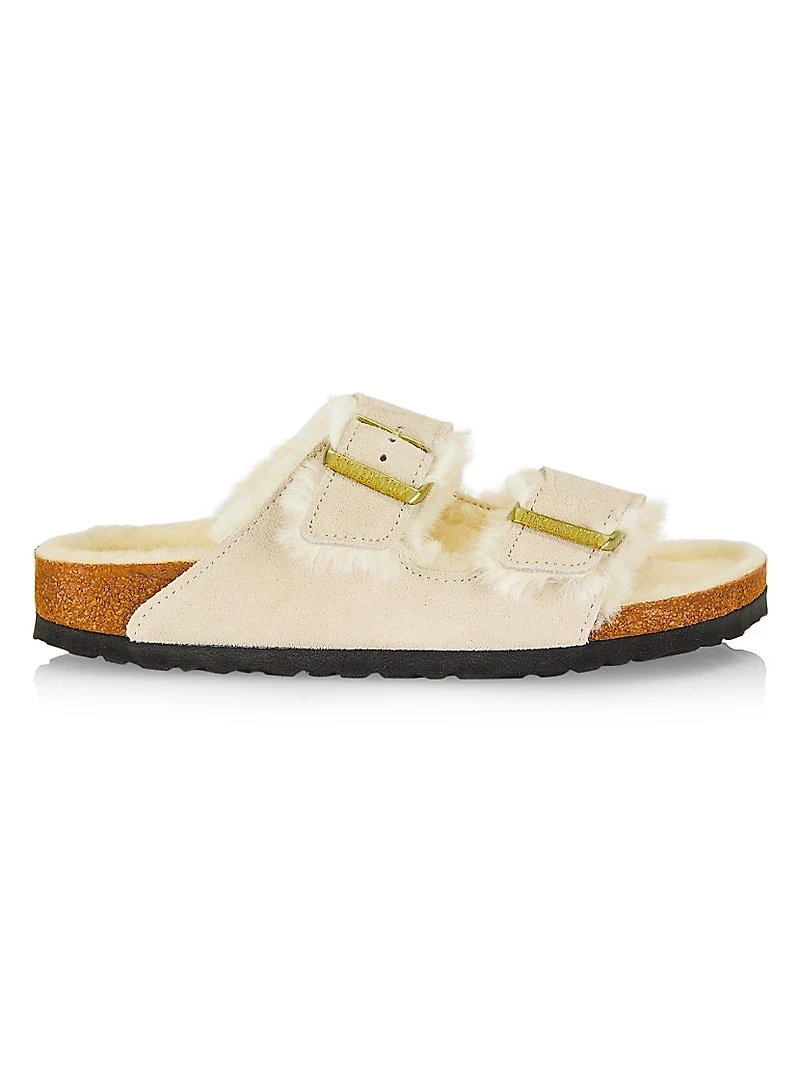 Arizona Shearling-Lined Leather Sandals