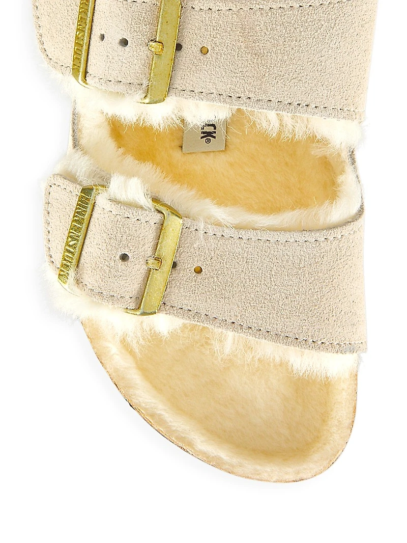 Arizona Shearling-Lined Leather Sandals