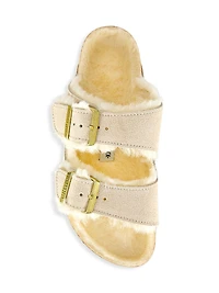 Arizona Shearling-Lined Leather Sandals