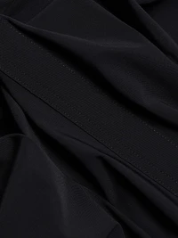 Zak Pleated Jersey Button-Front Blouse