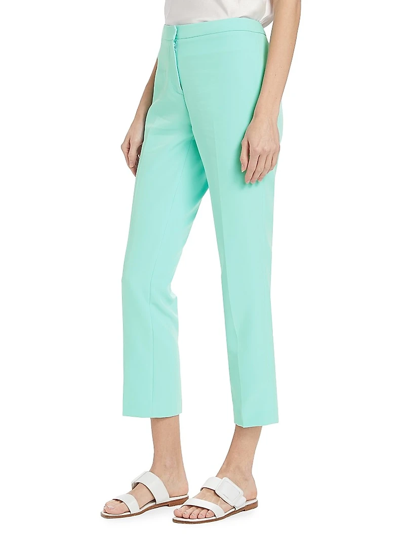 Alexi Twill Crop Cigarette Pants