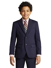 Boy's Notch Lapel Two-Button Wool Suit