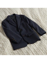 Boy's Notch Lapel Two-Button Wool Suit