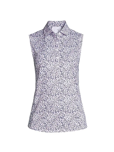 Tae Sleeveless Polo Top