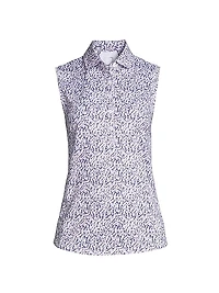 Tae Sleeveless Polo Top