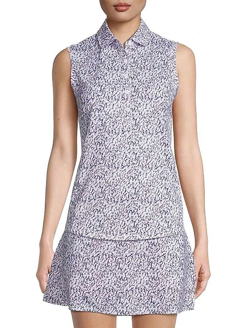 Tae Sleeveless Polo Top