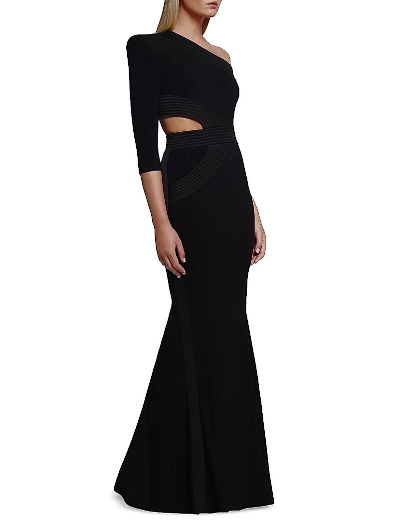Circus Delirium One-Shoulder Gown