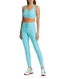 Football High-Rise Lace-Up Leggings