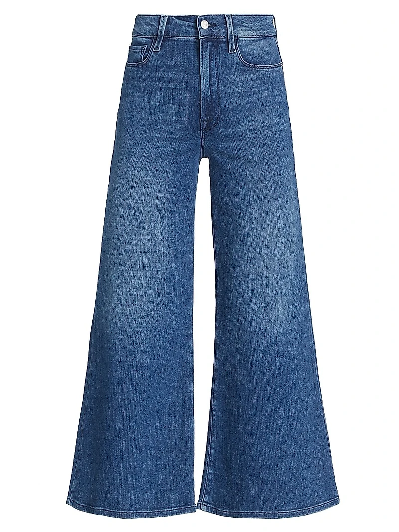 Le Palazzo High-Rise Cropped Wide-Leg Jeans
