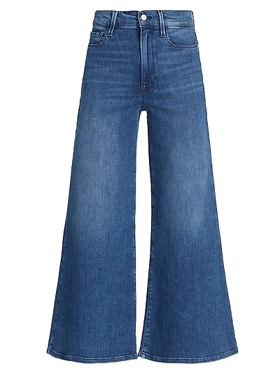 Le Palazzo High-Rise Cropped Wide-Leg Jeans