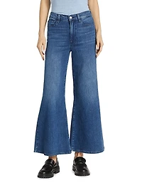 Le Palazzo High-Rise Cropped Wide-Leg Jeans