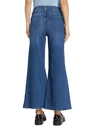 Le Palazzo High-Rise Cropped Wide-Leg Jeans