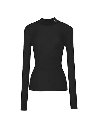 Ribbed Sweater in Silk