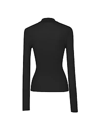 Ribbed Sweater in Silk