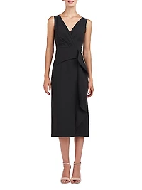 Brynn Stretch Crepe Sheath Dress