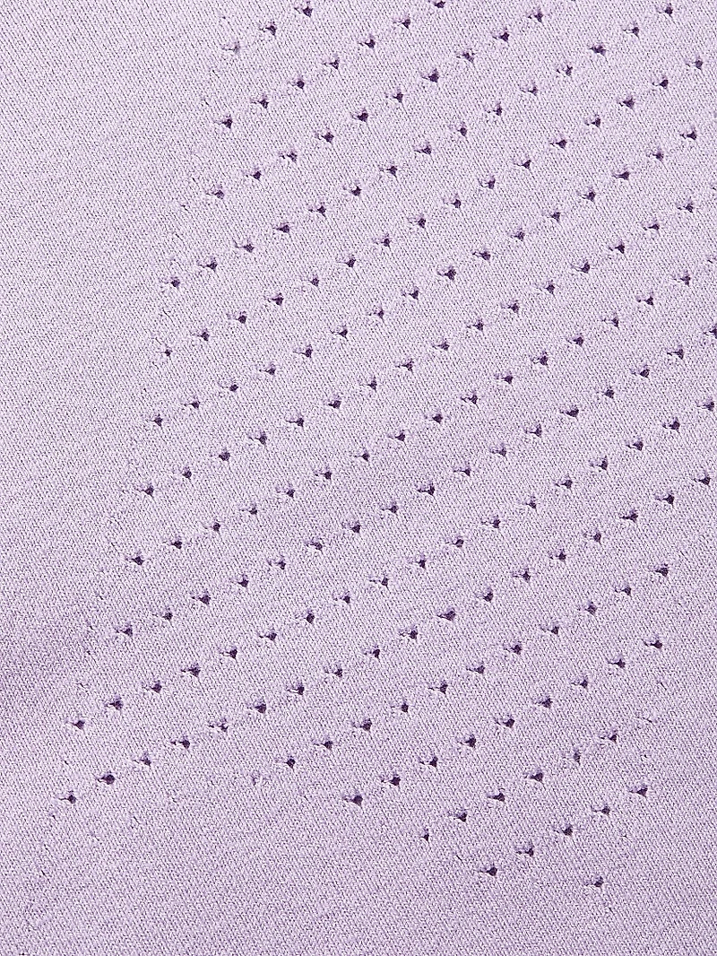 Laser-Dot Mock Turtleneck Crop Top