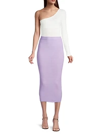 Laser-Dot One-Shoulder Bodysuit