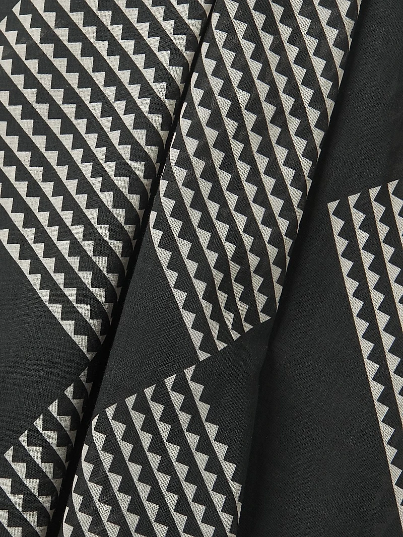 Diamond-Print Halter Dress