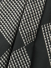 Diamond-Print Halter Dress